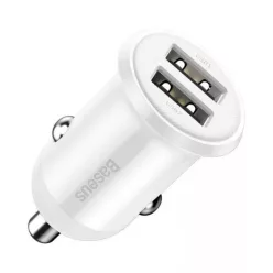 Baseus Golden Grain Pro Car Charger White