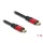 DeLock USB 2.0 Cable USB Type-C™ male to male 1m Red Metal