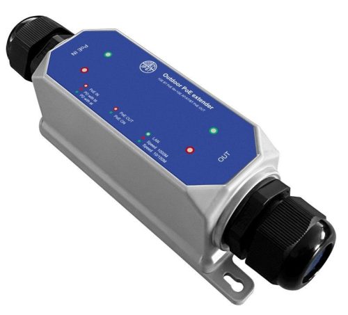 Nestron 1 portos gigabit ethernet PoE extender; 90 W; max. 250 méter; túlfeszültség védelem; IP67; IK10