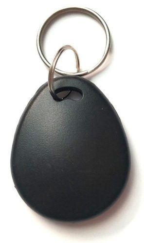 Nestron Beléptető kulcstartó tag; Mifare Desfire EV3; 4k memória; fekete