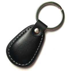   Nestron Beléptető kulcstartó tag; Mifare Desfire EV3; 4k memória; fekete bőr