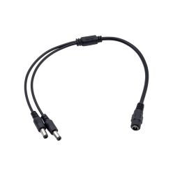 Nestron DC csatlakozó elosztó; 1x aljzat; 2x dugó