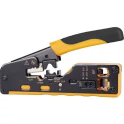   Nestron Moduláris krimpelő fogó átfűzhető csatlakozókhoz; 8P8C (RJ45), 6P6C (RJ12), 6P4C(RJ11)