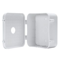   Nestron Univerzális beltéri kötődoboz kamerákhoz; oldalra nyitható; műanyag; 128x140x64mm