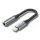 Vention Cotton Braided Lightning Male to 3,5mm Earphone Jack Adapter Aluminum Alloy Type