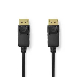   Nedis DisplayPort Male to DisplayPort Male 4K@60Hz Gold Plated 2m Black