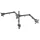Manhattan LCD Monitor Mount with Center Mount and Double-Link Swing Arms