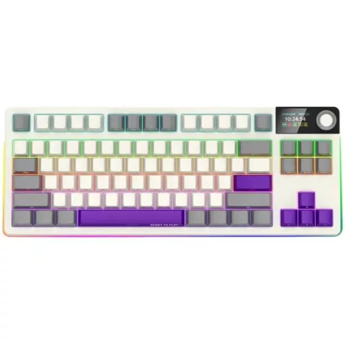 LORGAR KBP70TKLW Wireless Bluetooth Mechanical Gaming Keyboard Beige US