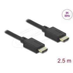 DeLock HDMI to HDMI 8K cable 2,5m Black
