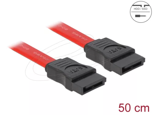 DeLock SATA 3 Gb/s Cable 50cm Red