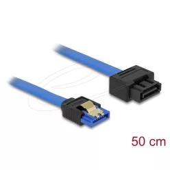   DeLock Extension cable SATA 6 Gb/s receptacle straight > SATA plug straight 50cm Blue