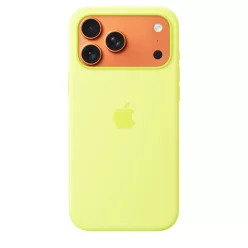   Apple iPhone 17 Pro Max Silicone Case with MagSafe Neon Yellow