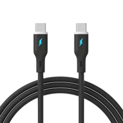 Akyga AK-USB-67 USB-C to USB-C 60W Cable 1m Black