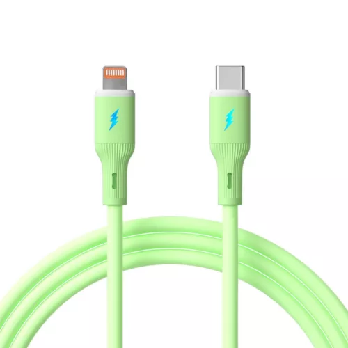 Akyga AK-USB-73 USB-C to Lightning 30W Cable 1m Green