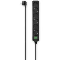 Hama Hálózati Elosztó Kapcsolóval 6DIN 3m Black