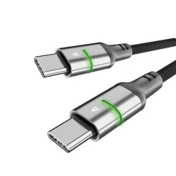 Avax CB632 STEELY LED USB-C 1m Black