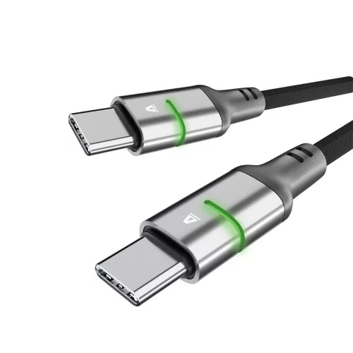 Avax CB632 STEELY LED USB-C 1m Black