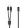 Nedis Stereo Audio Cable 2x RCA Male to 3.5 mm Female 0,2m Black