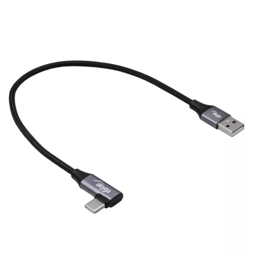Akyga AK-USB-58 USB A (m) / USB type C (m) 60W Cable 0,3m Black