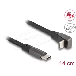   DeLock USB 2.0 USB Type-C male to USB Type-C male 0,14m Black
