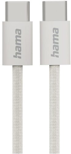 Hama Fabric USB-C to USB-C Cable 1m Beige