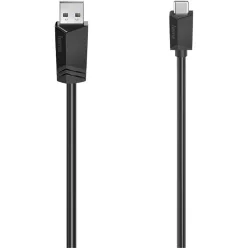 Hama USB-A to USB-C Cable 0,75m Black