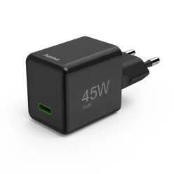 Hama Fast Charger GaN USB-C Super-Mini Charger PD 45W Black