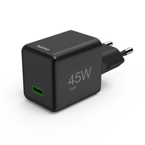 Hama Fast Charger GaN USB-C Super-Mini Charger PD 45W Black