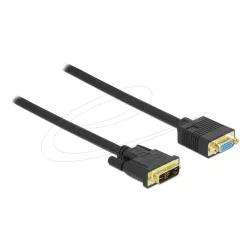 DeLock DVI 12+5 male to VGA female 1m Black