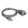 DeLock Adapter USB 2.0 Type-A to 1 x Serial RS-232 D-Sub 9 pin male with nuts with 3xLED 1m Black