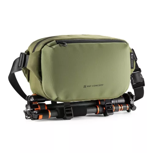 K&F Concept 2in1 Sling Bag Everyday Shoulder Bag & Photography Camera Backpack 10L Green
