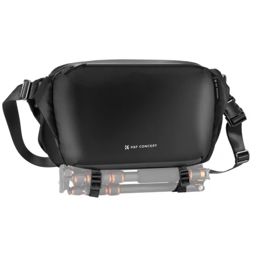 K&F Concept 2in1 Sling Bag Everyday Shoulder Bag & Photography Camera Backpack 12L Black