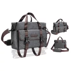   K&F Concept Casual Shoulder Photography Bag with Tripod Strap 8L Dark Grey