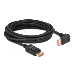   DeLock DisplayPort cable male straight to male 90° downwards angled 8K 60 Hz 5m Black