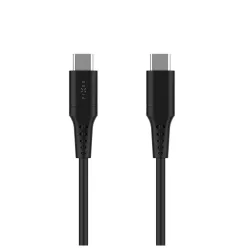   FIXED USB 2.0 hajlékony szilikon kábel USB-C/USB-C 0,3m, fekete
