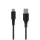 FIXED USB 2.0 hajlékony szilikon kábel USB-C/USB-C 0,3m, fekete