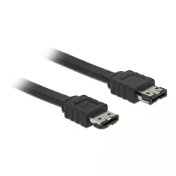   DeLock Cable eSATA 3 Gb/s receptacle > eSATA receptacle 1m Black