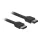DeLock Cable eSATA 3 Gb/s receptacle > eSATA receptacle 1m Black