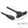 DeLock Cable USB 2.0 Micro-B female panel-mount > USB 2.0 Micro-B male 0,25m Black