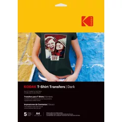  Kodak pólóra vasalható hőtranszfer fotópapírpapír sötét színű pólókhoz A4, 5db
