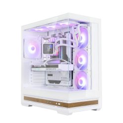 Zalman P40 Namu RGB Tempered Glass White