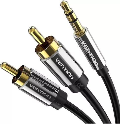 Vention 3.5mm Male to 2RCA Male Audio Cable 2m Black