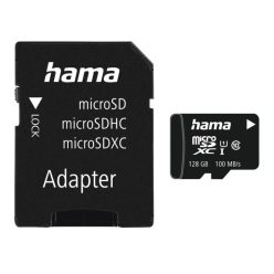 Hama 128GB microSDXC Class 10 UHS-I + Adapterrel