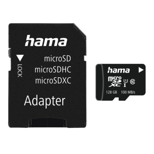 Hama 128GB microSDXC Class 10 UHS-I + Adapterrel