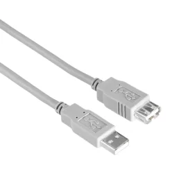 Hama FIC ECO USB kábel A-A 3m Grey