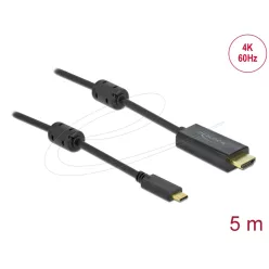   DeLock USB Type-C to HDMI Cable (DP Alt Mode) 4K 60 Hz 5m Black