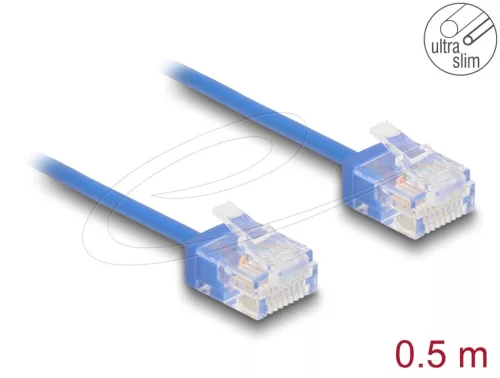 DeLock CAT6 U-UTP Patch Cable 0,5m Blue