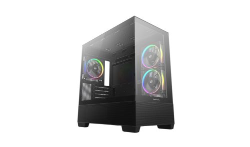 DeepCool CG380 3F Tempered Glass Black