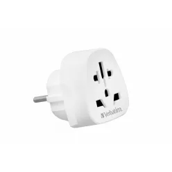 Verbatim World to Europe Adapter Travel Plug White