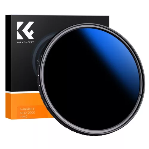 K&F Concept C Series Ultra-thin, VARIO ND 2-2000 változtatható szürkeszűrő, 49mm